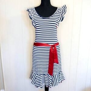 Effie's Heart Striped Ladies Dress, Size Small